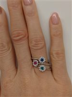 Anello Damiani Donna Margherita in Oro bianco Zaffiro 0.13 Ct 20084157 - 20084157